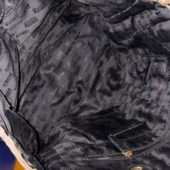 Michael Kors Signature Black and Brown Tote - Picture 2 of 3